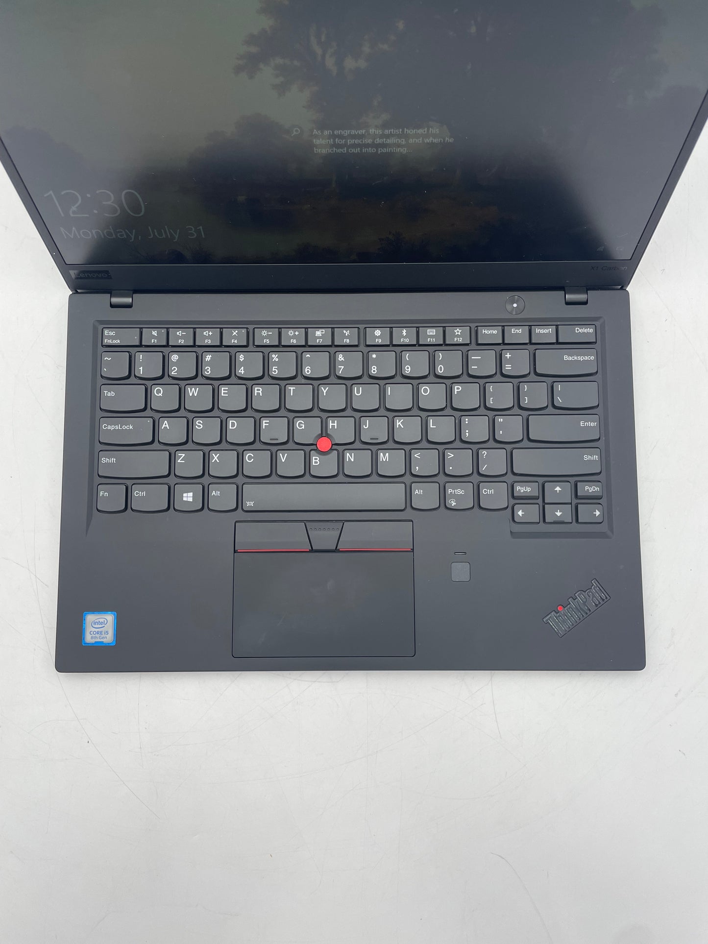 6th Generation Lenovo Thinkpad X1 Carbon | i5 8250u 1.60GHz | 8GB Memory | 256GB Storage | A Grade