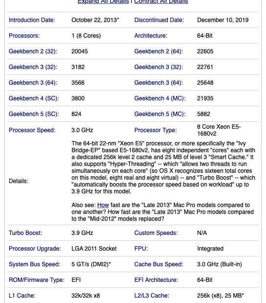 2013 Mac Pro 8 core 3.0GHz | Dual D500 GPU| 64GB RAM 1TB SSD | Apple Trashcan 